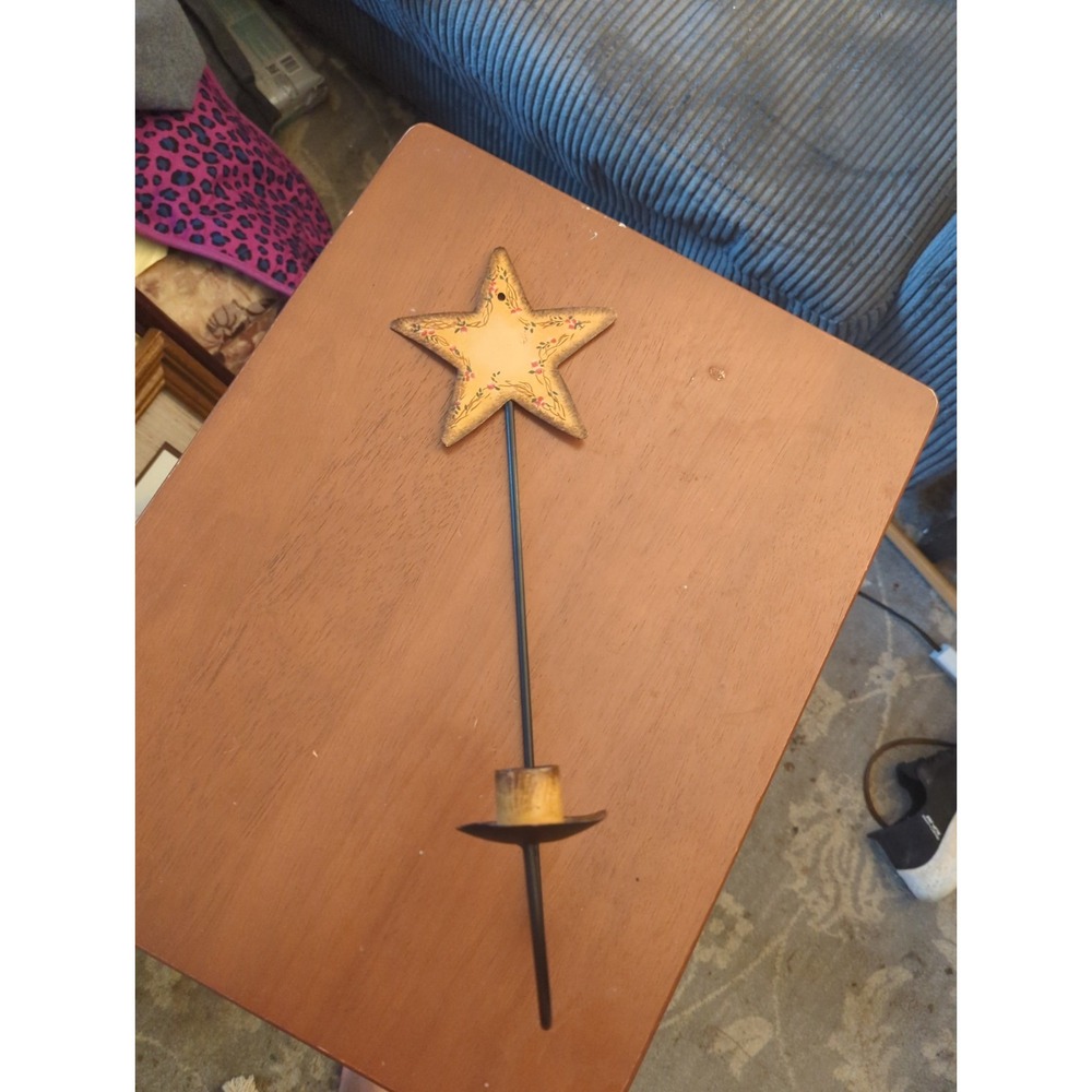 Kennedy's County Collection Hanging Primitive Rustic Star Candle Holder